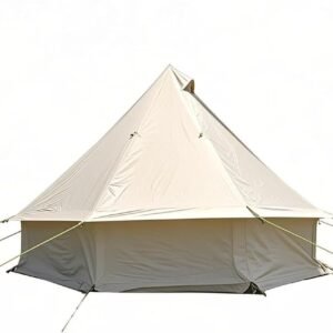 Spacious 4 Person Yurt Tent with Stove Jack, 4-Season Glamping Bell Tent, Waterproof 210D Oxford Cloth, for Family Camping & Outdoor Parties, 9.8x9.8x6.6 FT
