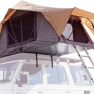 Roof Top Tent: Ultra-slim, low-profile design—a lightweight and portable model.