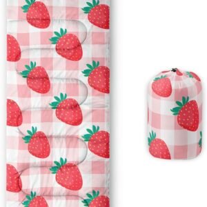 Kids Sleeping Bag for Boys Girls,Rocket Moon Print-Lightweight Warm Portable Outdoor Indoor-Waterproof Cold Weather Resistant Sleeping Bag for Camping Hiking