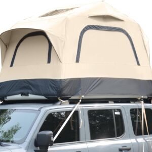 Inflatable Rooftop Tent — Suitable for both cars and trucks (2-person model). Features waterproof 300D fabric and a wind-resistant structural design; built specifically for off-road and outdoor expeditions, with quick and easy installation.