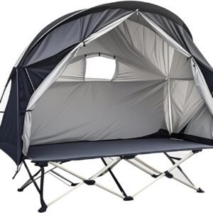 Dual-Use Compact Camping Cot Tent, Stable & Lightweight Design, Versatile Setup for Solo Adventures, Without Bed