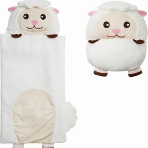 Character Preschool Nap Mat, Toddler Sleeping Bag with Pillow for Daycare, Ages 3+